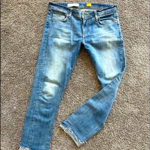 Pilcro and the letterpress Hyphen jeans size 28T